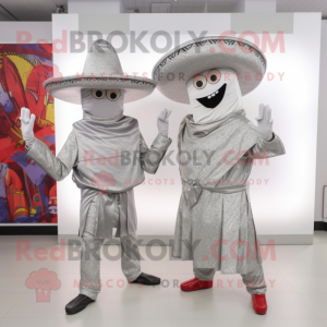 Sølv Fajitas maskot drakt...