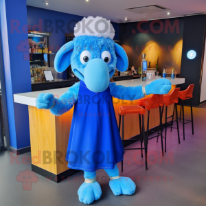 Blue Sheep mascotte kostuum...