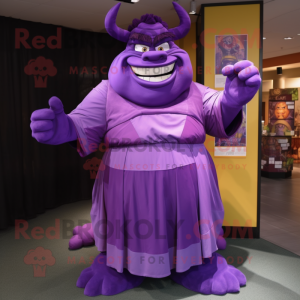 Purple Ogre maskotdräkt...