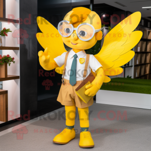 Geel Cupido mascotte...