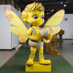 Gelber Amor Maskottchen...