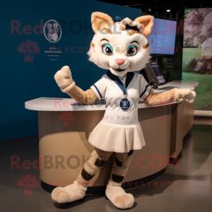 Crème Bobcat mascotte...