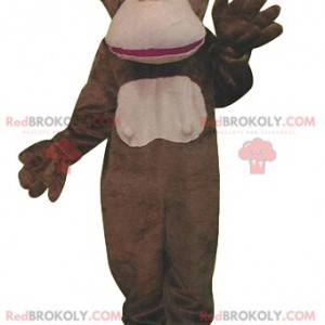 Bardzo zabawna brązowa małpa maskotka - Redbrokoly.com