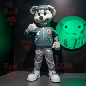 Postava maskota stříbrné...