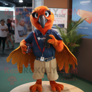 Orange Vulture mascotte...