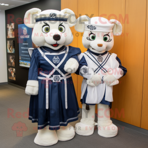 Navy Celtic Cross maskot...