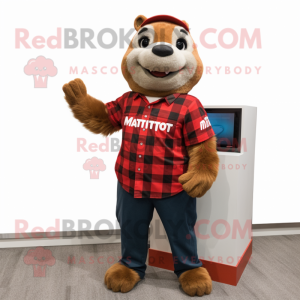 Red Marmot mascotte kostuum...