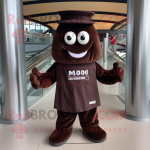 Maroon Chocolate Bar maskot...