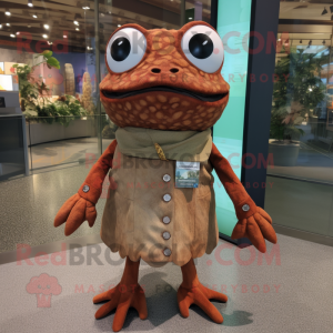 Rust Frog mascotte kostuum...