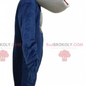 Gray and blue snake mascot. Gray snake costume - Redbrokoly.com
