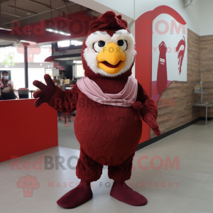 Maroon Fried Chicken maskot...