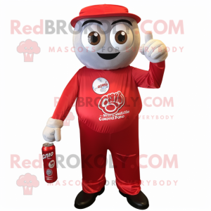 Red Soda Can Maskottchen...