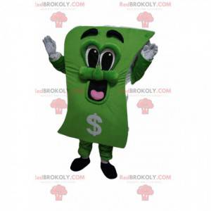 Very playful banknote mascot. Banknote costume - Redbrokoly.com