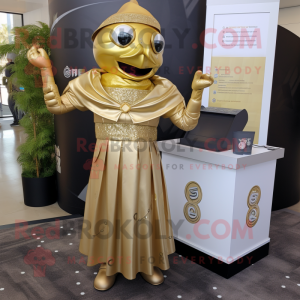 Gouden Gyro mascotte...