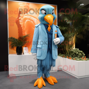 Sky Blue Mandarin mascotte...