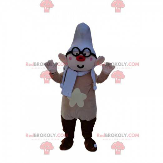 Koboldmaskottchen mit roter Nase und Brille - Redbrokoly.com