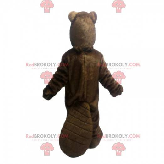 Bruine bever mascotte. Bruin beverkostuum - Redbrokoly.com