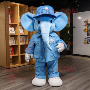 Blue Elephant mascotte...