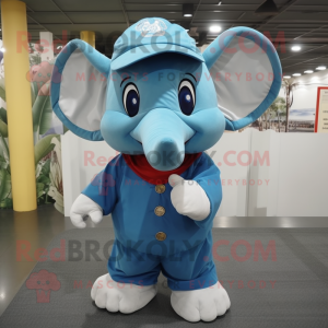 Blue Elephant mascotte...