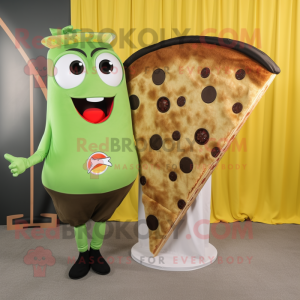 Olive Pizza Slice mascotte...