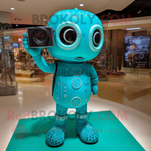 Turquoise Camera mascotte...