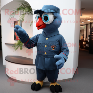 Navy papegøye maskot...