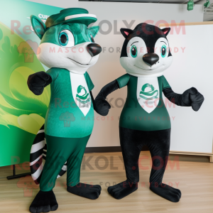 Forest Green Skunk mascotte...