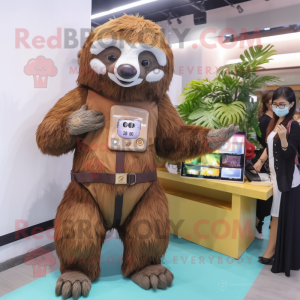  Giant Sloth maskot kostume...