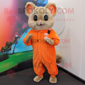 Oranje Chinchilla mascotte...