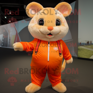 Orange Chinchilla maskot...