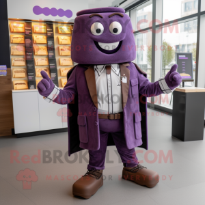 Purple Chocolate Bar maskot...