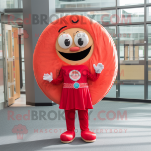 Red Donut mascotte kostuum...