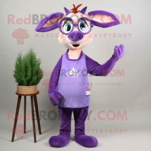 Lavendel Gazelle maskot...