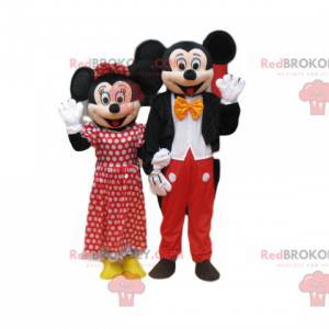 Duo de mascotte de Mickey Mouse et de Minnie - Redbrokoly.com