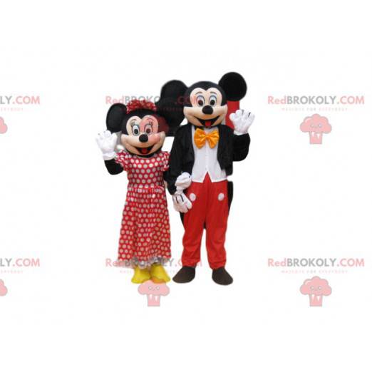 Mickey Mouse och Minnie Mascot Duo - Redbrokoly.com