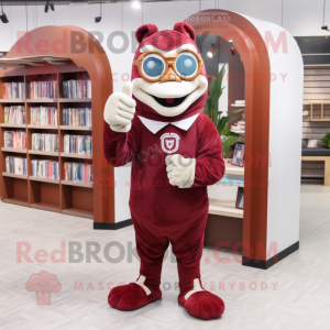 Maroon Horseshoe mascotte...