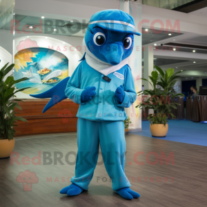 Blue Dolphin mascotte...