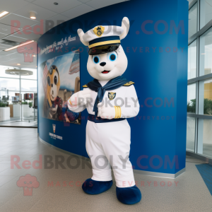 Navy Chief mascot costume character dressed with a Leggings and Wallets