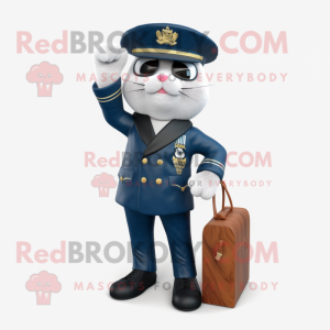 Navy Chief mascot costume character dressed with a Leggings and Wallets