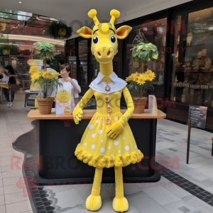 Citrongul giraff maskot...