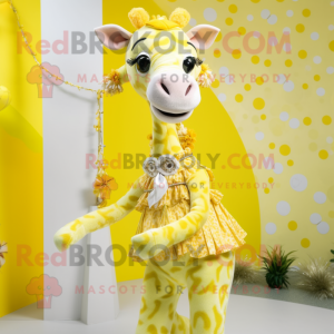 Citrongul giraff maskot...