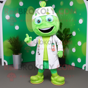 Lime Green Doctor mascotte...