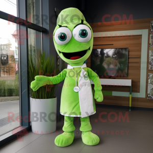 Lime Green Doctor mascotte...