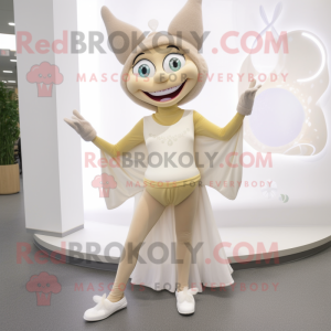 Beige Tooth Fairy maskot...