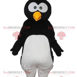 Funny penguin mascot with a puff on the head - Redbrokoly.com