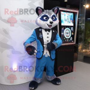 Blue Raccoon mascotte...