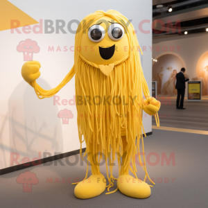 Geel Spaghetti mascotte...