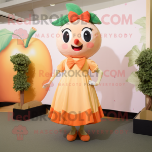 Peach Plum maskot kostume...