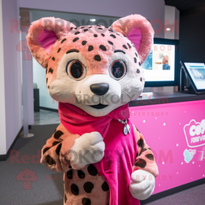 Pink Cheetah mascotte...