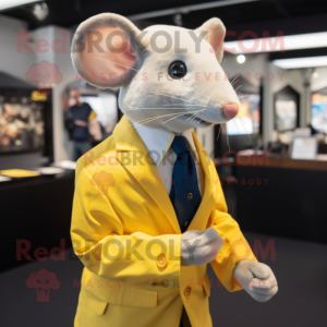 Mascotte de Rat jaune...